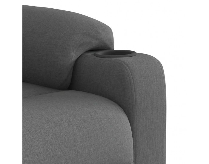 Sonata H Реклайнер, тъмносив, текстил