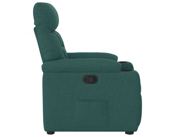 Sonata H Изправящ реклайнер стол, тъмнозелен, текстил