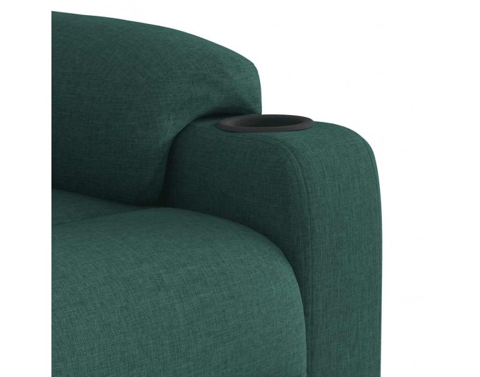 Sonata H Изправящ реклайнер стол, тъмнозелен, текстил