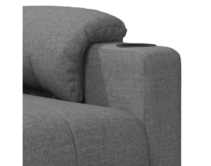 Sonata H Реклайнер стол, светлосив, текстил