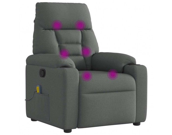 Sonata H Масажен наклоняем стол, тъмносив, текстил