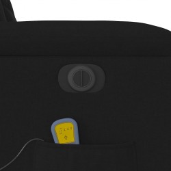 Sonata H Електрически масажен наклоняем стол, черен, текстил - Фотьойли