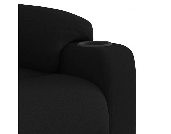 Sonata H Електрически масажен наклоняем стол, черен, текстил