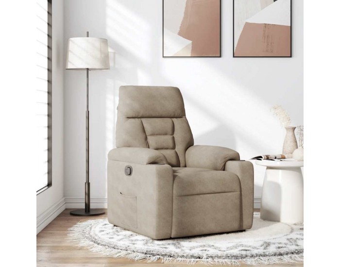 Sonata H Реклайнер стол, таупе, микрофибърен текстил