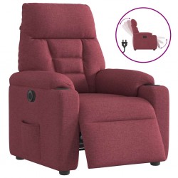 Sonata H Електрически стол реклайнер, виненочервен, текстил - Фотьойли