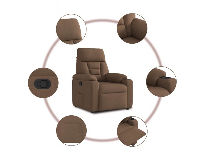 Sonata H Стол наклоняем, кафяв, текстил