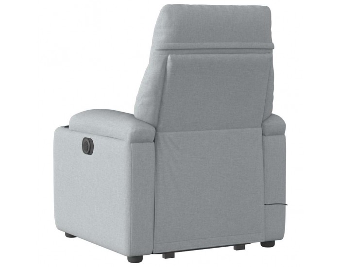 Sonata H Електрически изправящ масажен реклайнер стол светлосив текстил