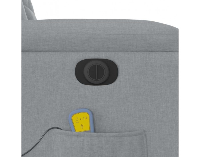 Sonata H Електрически изправящ масажен реклайнер стол светлосив текстил
