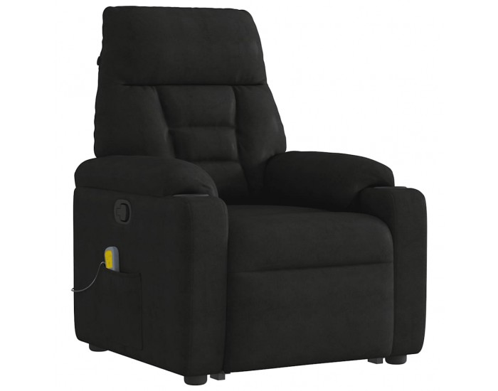 Sonata H Изправящ масажен наклоняем стол, черен, микрофибърен текстил