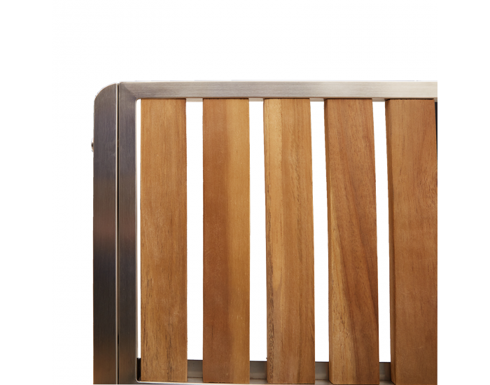 8 броя стекуеми градински столове 54.5x56x87 см от масивна акациева дървесина