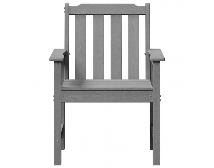 Градински столове Sonata H 4 бр Светлосиво 65.5x55.5x88 см HDPE