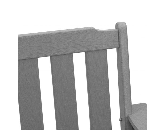 Градински столове Sonata H 4 бр Светлосиво 65.5x55.5x88 см HDPE