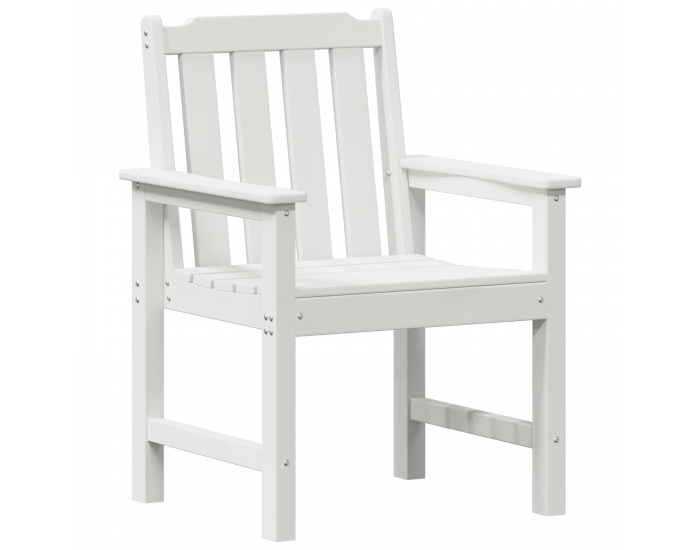 Градински трапезни столове Sonata H 6 бр Бял 65.5x55.5x88 см HDPE