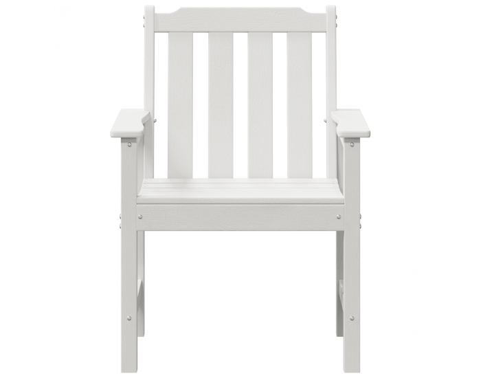 Градински трапезни столове Sonata H 6 бр Бял 65.5x55.5x88 см HDPE