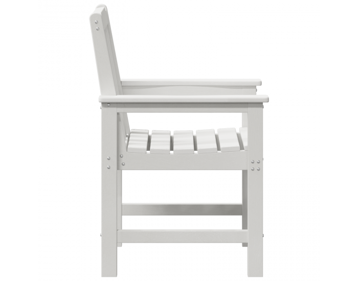 Градински трапезни столове Sonata H 6 бр Бял 65.5x55.5x88 см HDPE