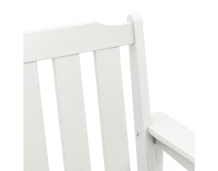 Градински трапезни столове Sonata H 6 бр Бял 65.5x55.5x88 см HDPE