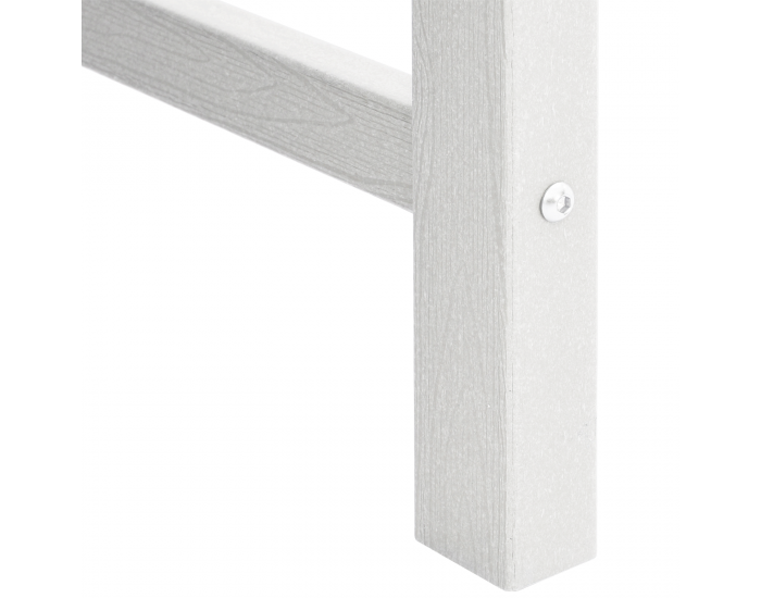 Градински трапезни столове Sonata H 6 бр Бял 65.5x55.5x88 см HDPE