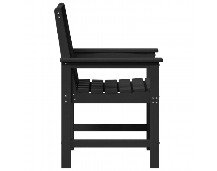 Градински столове Sonata H 6 бр Черен 65,5x55,5x88 см HDPE