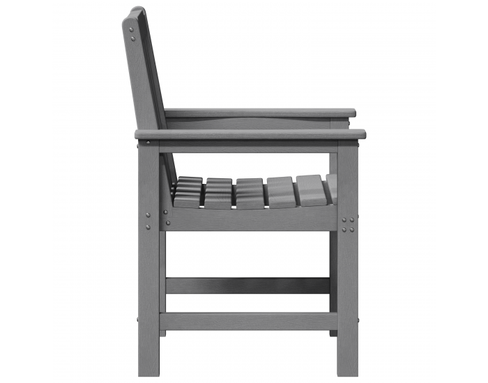 Градински столове Sonata H 6 бр светлосиво 65.5x55.5x88 см HDPE