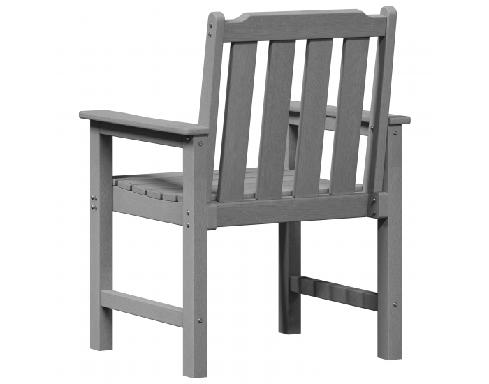 Градински столове Sonata H 6 бр светлосиво 65.5x55.5x88 см HDPE