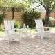 Сгъваеми столове Adirondack 2 бр Бял 74.5x80.5x90 см HDPE Сгъваеми столове Adirondack 2 бр Бял 74.5x80.5x90 см HDPE