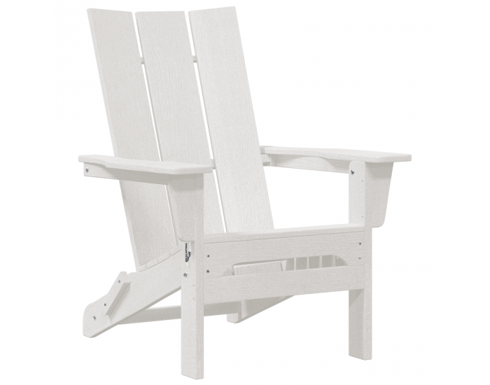 Сгъваеми столове Adirondack 2 бр Бял 74.5x80.5x90 см HDPE Сгъваеми столове Adirondack 2 бр Бял 74.5x80.5x90 см HDPE