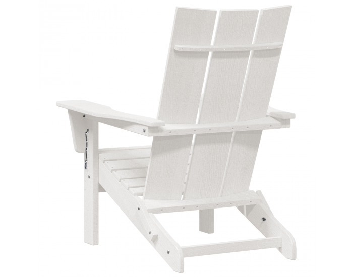 Сгъваеми столове Adirondack 2 бр Бял 74.5x80.5x90 см HDPE Сгъваеми столове Adirondack 2 бр Бял 74.5x80.5x90 см HDPE