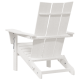 Сгъваеми столове Adirondack 2 бр Бял 74.5x80.5x90 см HDPE Сгъваеми столове Adirondack 2 бр Бял 74.5x80.5x90 см HDPE