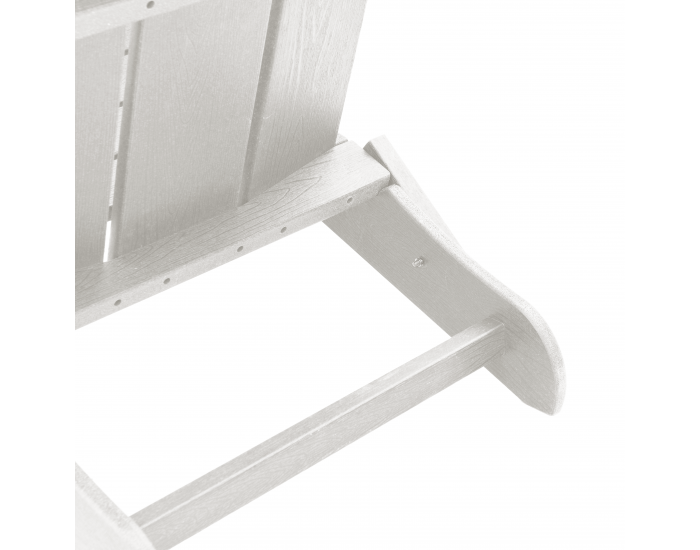 Сгъваеми столове Adirondack 2 бр Бял 74.5x80.5x90 см HDPE Сгъваеми столове Adirondack 2 бр Бял 74.5x80.5x90 см HDPE