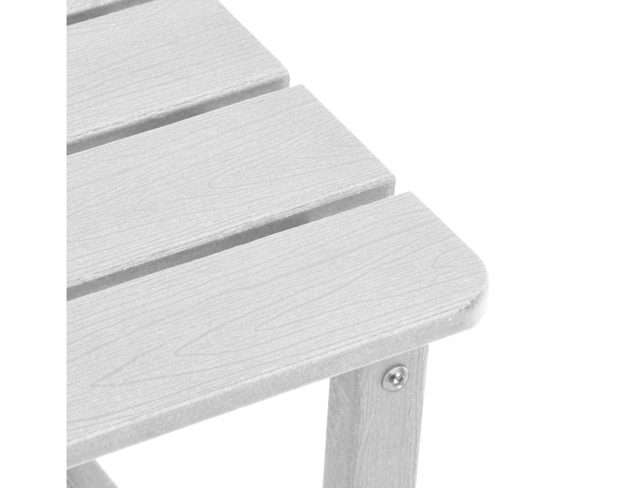 Комплект градински мебели Sonata H 3 части Бял HDPE