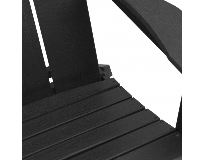3-частов комплект за градинска зона от Sonata H Черен HDPE