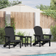 Sonata H Adirondack столове 2 бр Черно 74x82x90 см HDPE Sonata H Adirondack столове 2 бр Черно 74x82x90 см HDPE