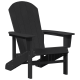 Sonata H Adirondack столове 2 бр Черно 74x82x90 см HDPE Sonata H Adirondack столове 2 бр Черно 74x82x90 см HDPE