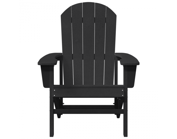 Sonata H Adirondack столове 2 бр Черно 74x82x90 см HDPE Sonata H Adirondack столове 2 бр Черно 74x82x90 см HDPE