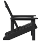 Sonata H Adirondack столове 2 бр Черно 74x82x90 см HDPE Sonata H Adirondack столове 2 бр Черно 74x82x90 см HDPE