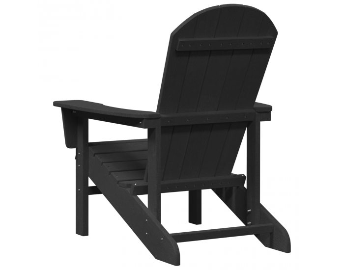 Sonata H Adirondack столове 2 бр Черно 74x82x90 см HDPE Sonata H Adirondack столове 2 бр Черно 74x82x90 см HDPE