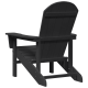 Sonata H Adirondack столове 2 бр Черно 74x82x90 см HDPE Sonata H Adirondack столове 2 бр Черно 74x82x90 см HDPE