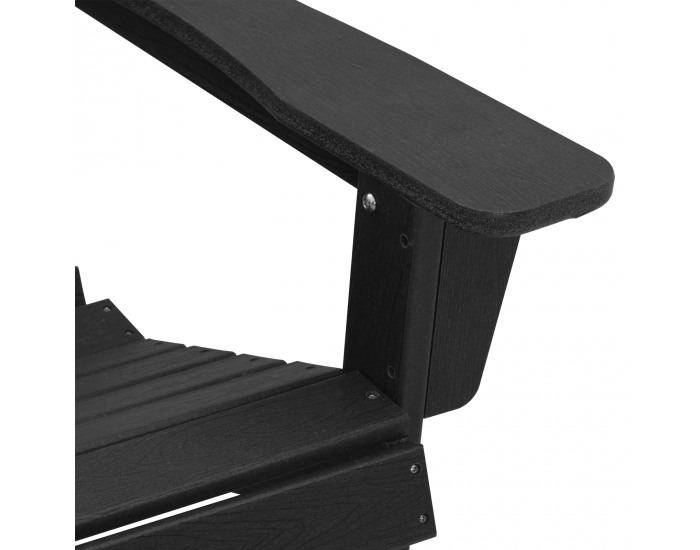 Sonata H Adirondack столове 2 бр Черно 74x82x90 см HDPE Sonata H Adirondack столове 2 бр Черно 74x82x90 см HDPE
