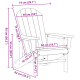 Sonata H Adirondack столове 2 бр Черно 74x82x90 см HDPE Sonata H Adirondack столове 2 бр Черно 74x82x90 см HDPE
