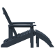 Sonata H Adirondack столове с подложки 2 бр Нейви син HDPE