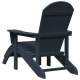 Sonata H Adirondack столове с подложки 2 бр Нейви син HDPE