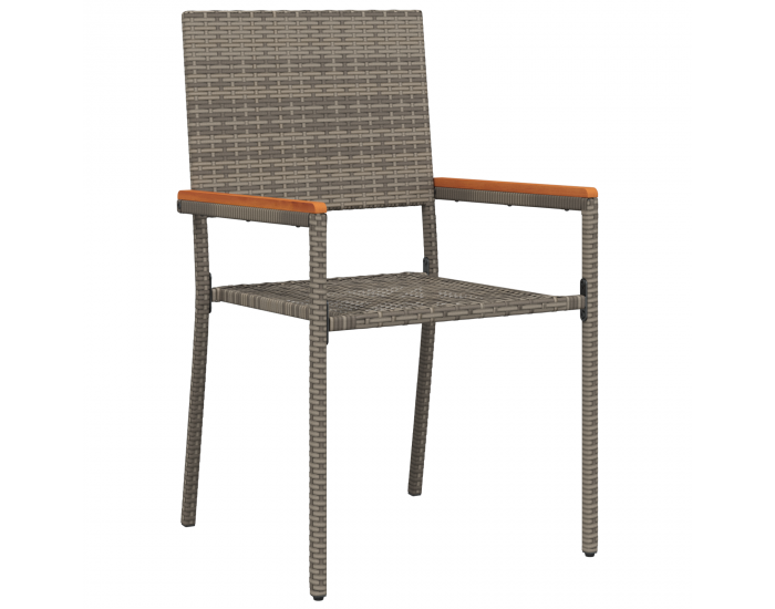 Комплект градински мебели Sonata H от 7 части сив полиратан