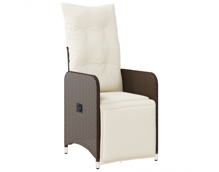 Sonata H 5 частен комплект за градинско хранене с възглавници кафяв полиратан