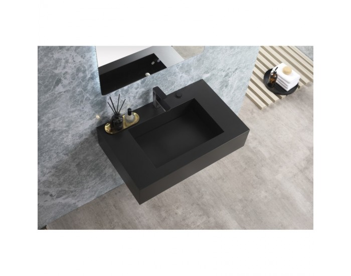 Умивалник " PIETRA" ICL 12049/80 MATT BLACK