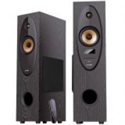 Multimedia - Speaker F&D T-35X, 2.0 Floor Standing Speaker, 80W(40Wx2)RMS, BT 5.0,Optical,USB,FM,AUX, Bright LED display, karaoke function, remote control, microphone included - Офис техника