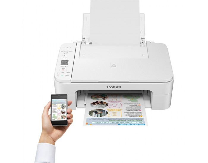 Мастилоструйно многофункционално устройство Canon PIXMA TS3351 All-In-One, White