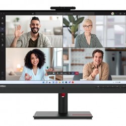 Монитор Lenovo ThinkVision T27hv-30 27" IPS, WLED, 16:9, 2560x1440, 4ms, 1000:1, 75Hz, 5MP IR&RGB camera, 5Wx2 Speakers, USB-C, HDMI, DP, RJ45, Tilt, Swivel, Pivot, Height Adjust Stand - Офис