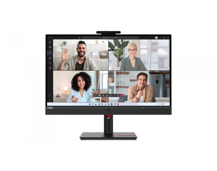 Монитор Lenovo ThinkVision T27hv-30 27" IPS, WLED, 16:9, 2560x1440, 4ms, 1000:1, 75Hz, 5MP IR&RGB camera, 5Wx2 Speakers, USB-C, HDMI, DP, RJ45, Tilt, Swivel, Pivot, Height Adjust Stand