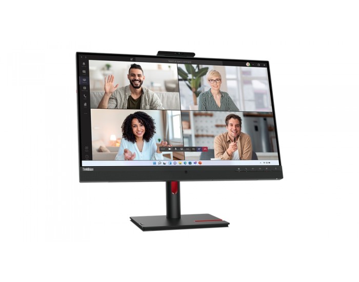 Монитор Lenovo ThinkVision T27hv-30 27" IPS, WLED, 16:9, 2560x1440, 4ms, 1000:1, 75Hz, 5MP IR&RGB camera, 5Wx2 Speakers, USB-C, HDMI, DP, RJ45, Tilt, Swivel, Pivot, Height Adjust Stand