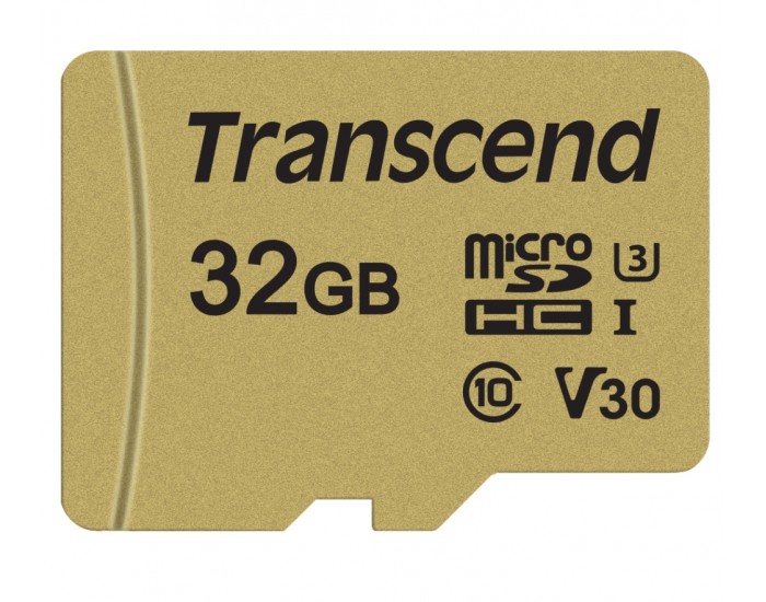 Памет Transcend 32GB microSD UHS-I U3 (with adapter), MLC Памет Transcend 32GB microSD UHS-I U3 (with adapter), MLC